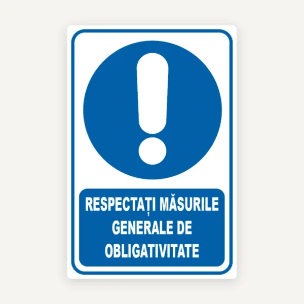 Indicator respectati masurile generale de protectia muncii