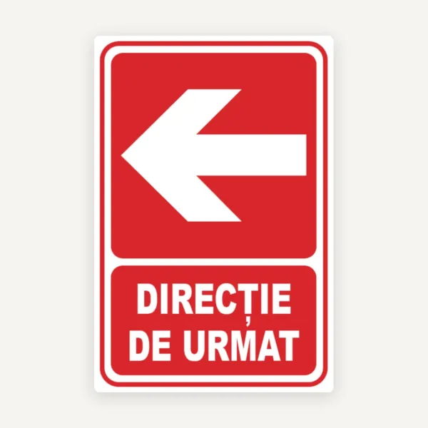 Indicator rosu pentru directie in stanga