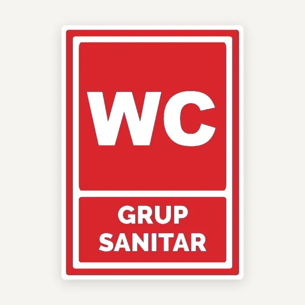 Indicator rosu pentru wc grup sanitar