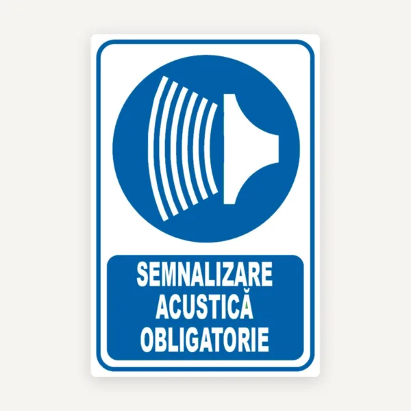 Indicator semnalizare acustica obligatorie