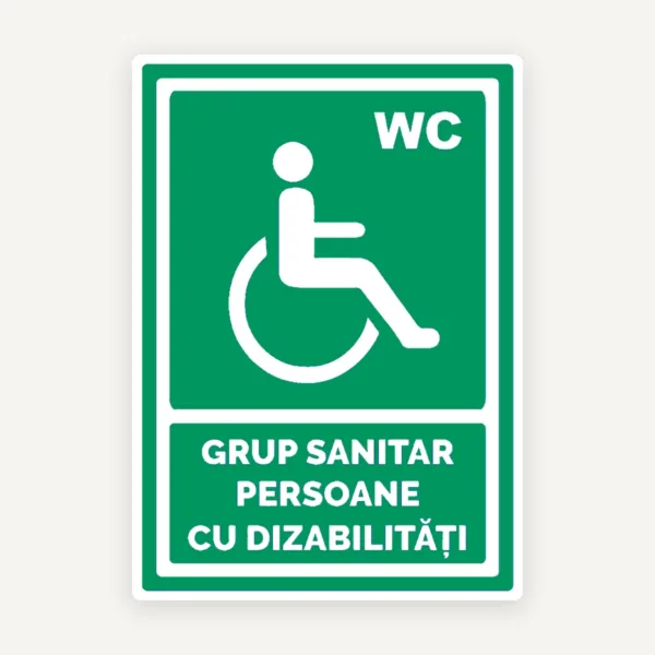 Indicator verde grup sanitar persoane cu dizabilitati