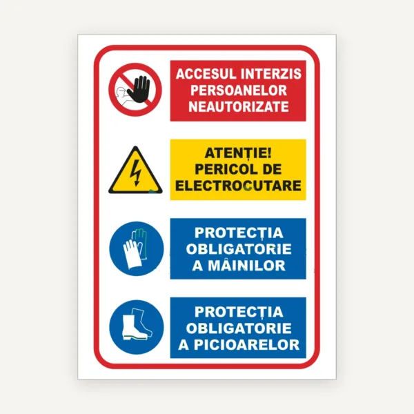 Panou pentru persoane neautorizate