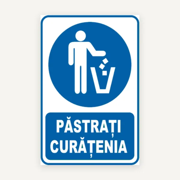 Semn pastrati curatenia