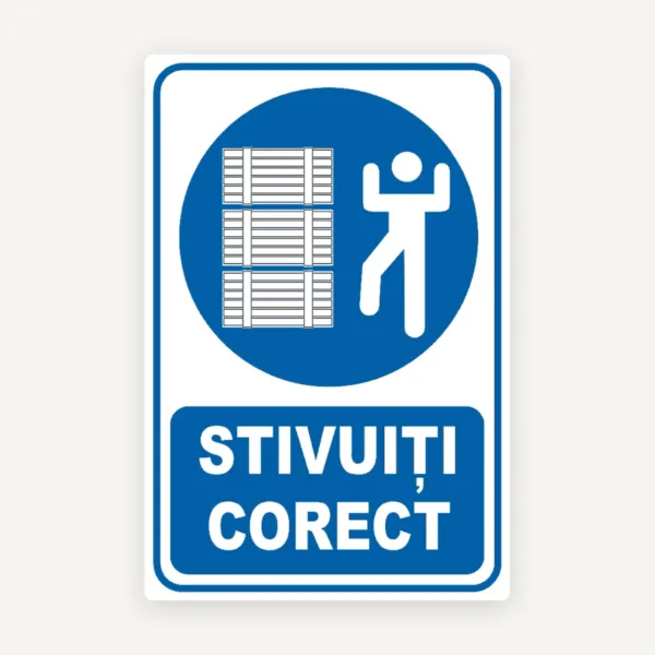 Semn stivuiti corect