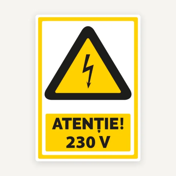 Indicator de Atenție 230V pentru Tablouri Electrice și Utilaje Electrice