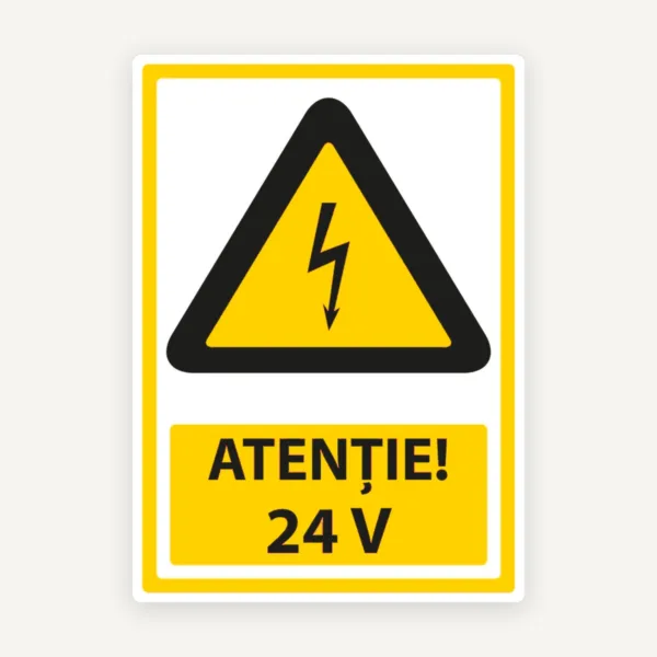 Indicator Atenție 24V pentru Zone cu Risc și Echipamente Electrice