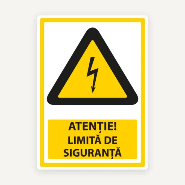 Indicator Atenție - Limită de Siguranță pentru Curent Electric