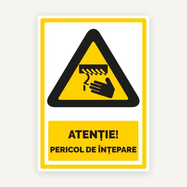 Indicator Atenție - Pericol de Înțepare | Semn de Avertizare și Siguranță
