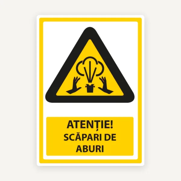 Indicator Atenție Scăpări de Aburi - Semnalizare de Siguranță
