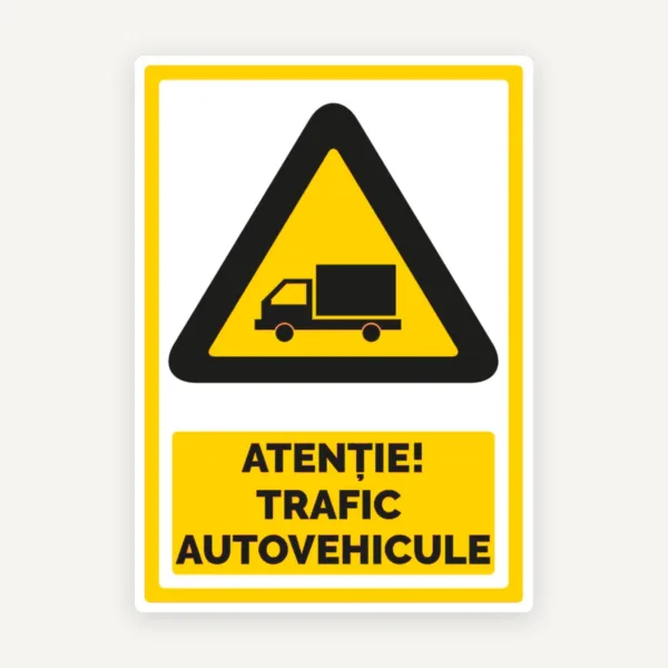 Indicator Atenție Trafic Autovehicule - Semnalizare de Avertizare