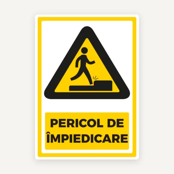 Indicator Pericol de Împiedicare pentru Semnalizarea Zonelor cu Risc