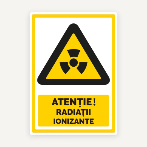 Indicator Radiații Ionizante - Avertizare și Semnalizare pentru Zone cu Risc