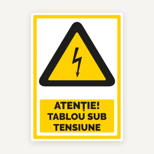Indicator Atenție! Tablou Sub Tensiune” - Semnalizare Electrică