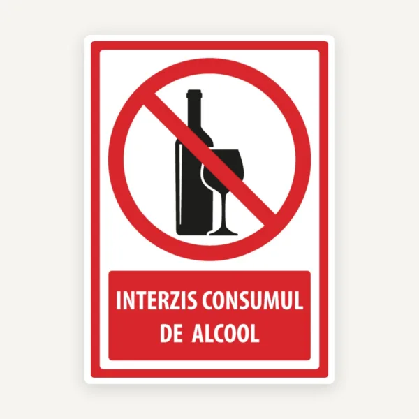 Indicator interzis consumul de alcool