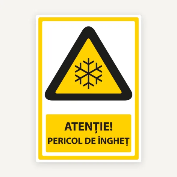 Indicator pentru atentie pericol de inghet