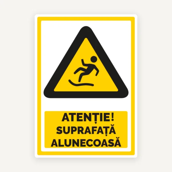 Indicator pentru atentie suprafata alunecoasa