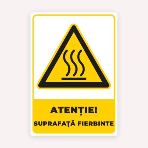 indicator pentru atentie suprafata fierbinte