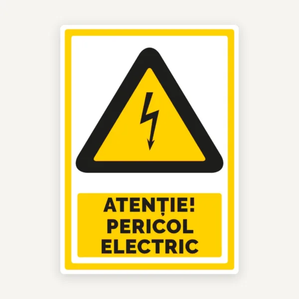 Indicator pentru avertizare atentie pericol electric