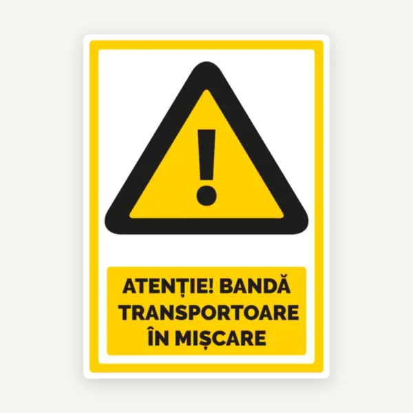 Indicator pentru banda transportoare in miscare