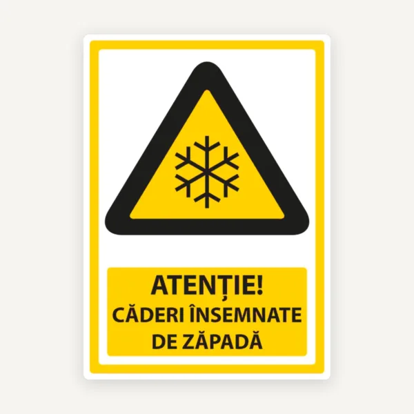 Indicator pentru caderi insemnate de zapada