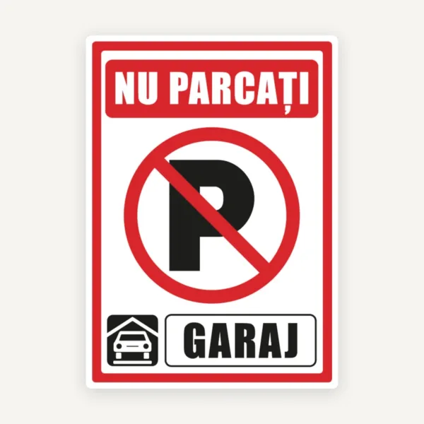 Indicator pentru curaj si parcarea interzisa