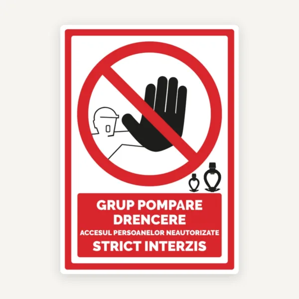 Indicator pentru grup pompare drencere