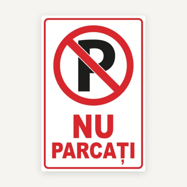 indicator pentru interzicere nu parcati