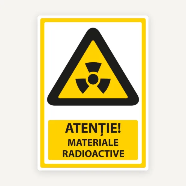 indicator pentru materiale radioactive