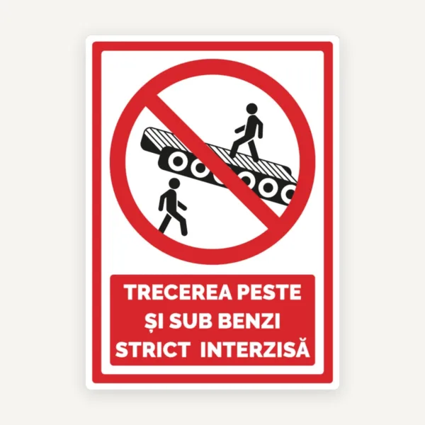 Indicator pentru trecerea peste si sub benzi strict interzisa