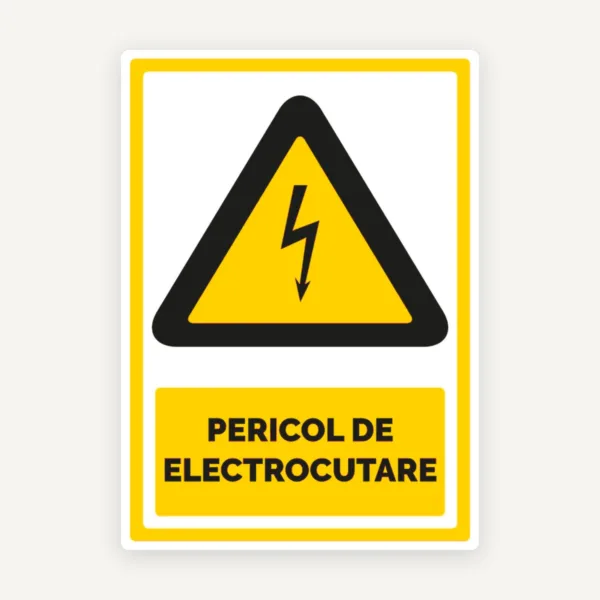 Indicator pericol de electrocutare si avertizare