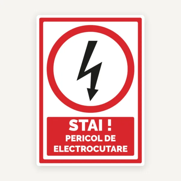 Indicator stai pericol de electrocutare