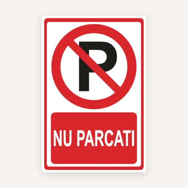 Indicator pentru marcarea parcari interzise