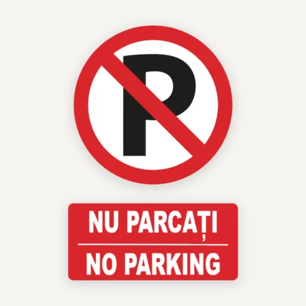 indicator pentru parcare nu parcati no parking