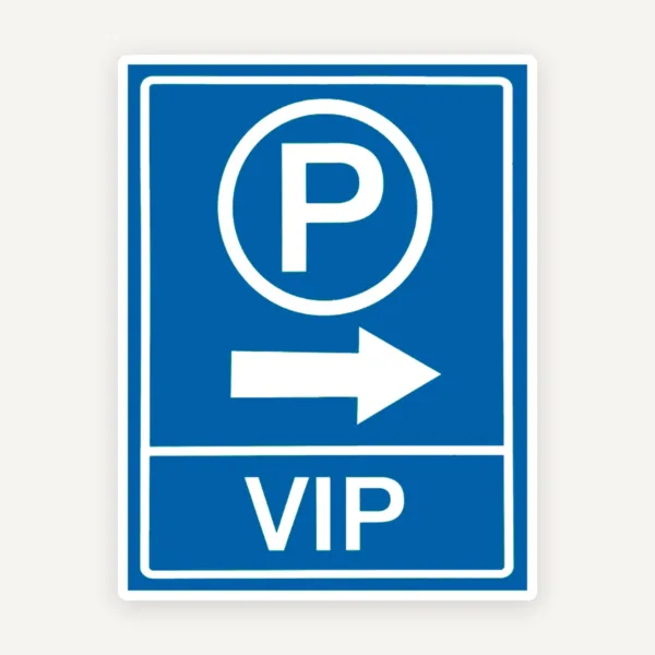 Indicator pentru parcare vip