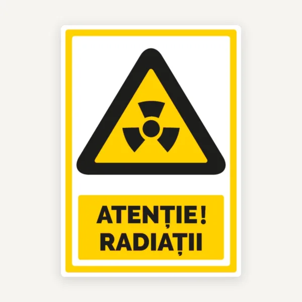 Semn atentie radiatii
