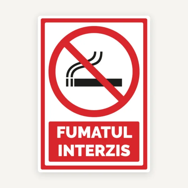 Semn de fumatul interzis