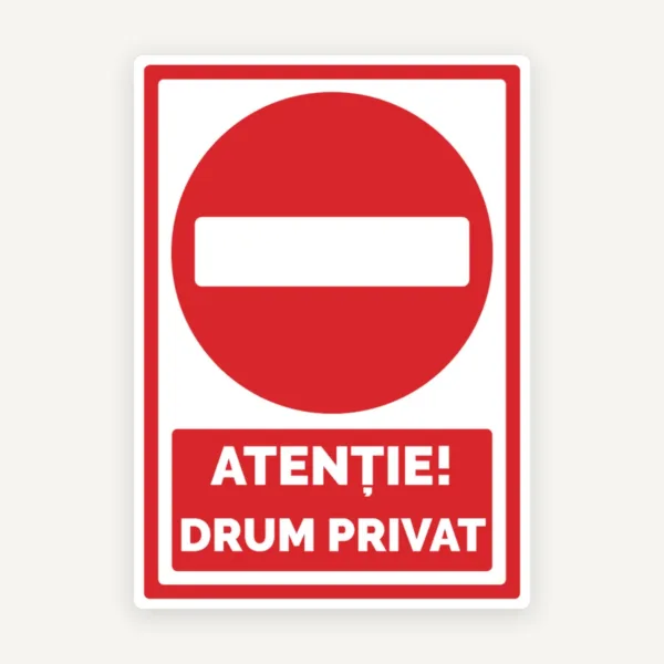 Semn drum privat
