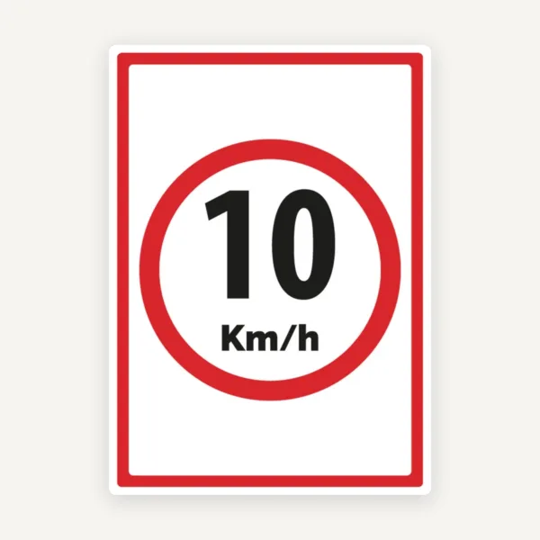 Semn pentru 10 km la ora