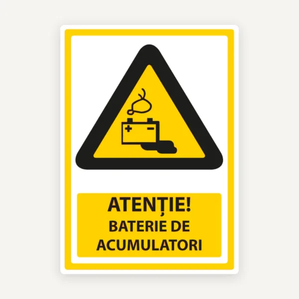 Semn pentru baterie de acumulatori
