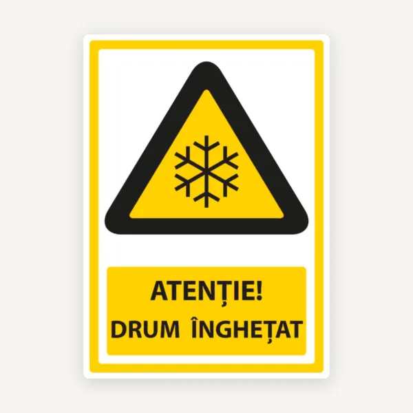 Semn pentru drum inghetat