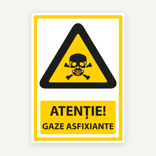 Semn pentru gaze asfixiante