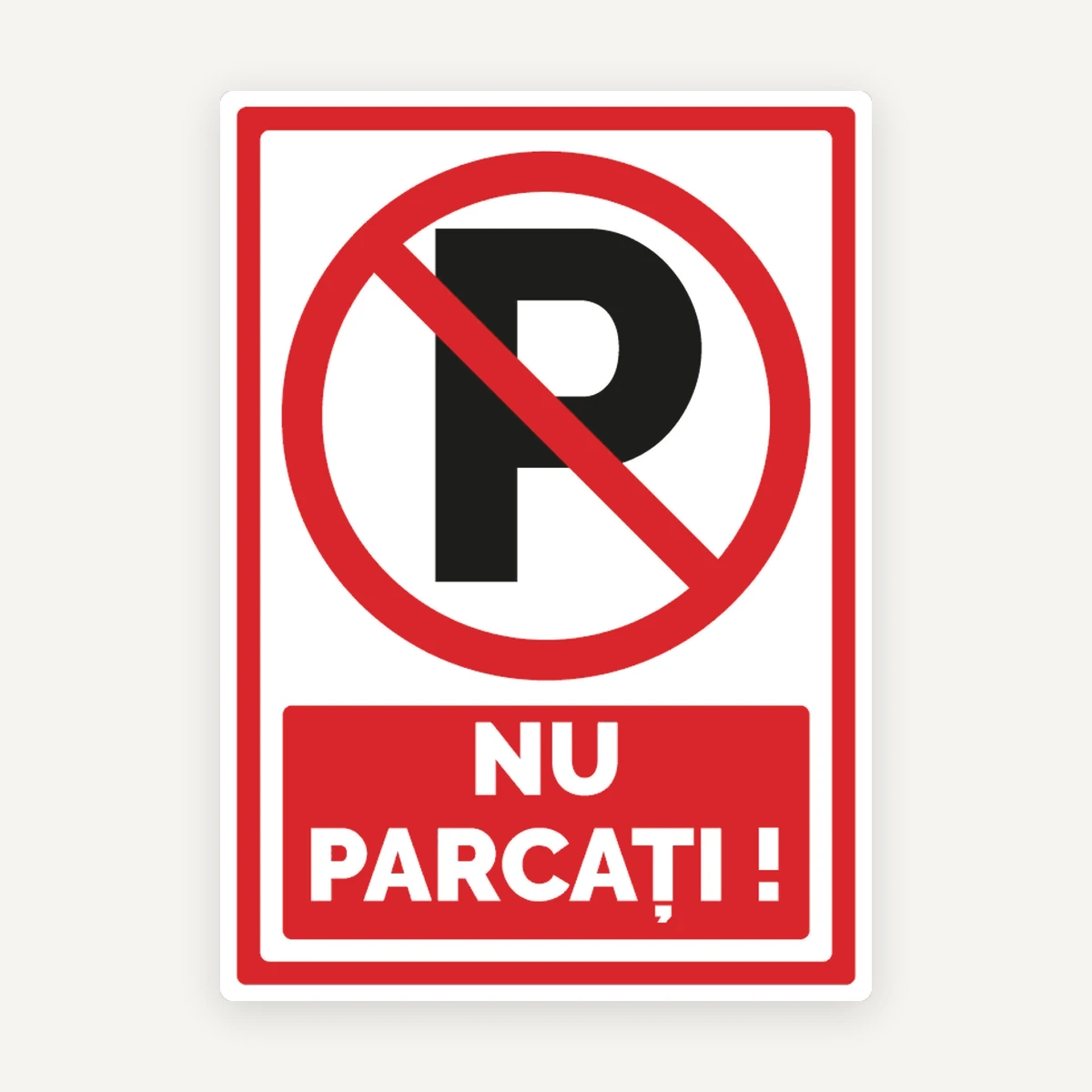 Semn pentru interzicere nu parcati