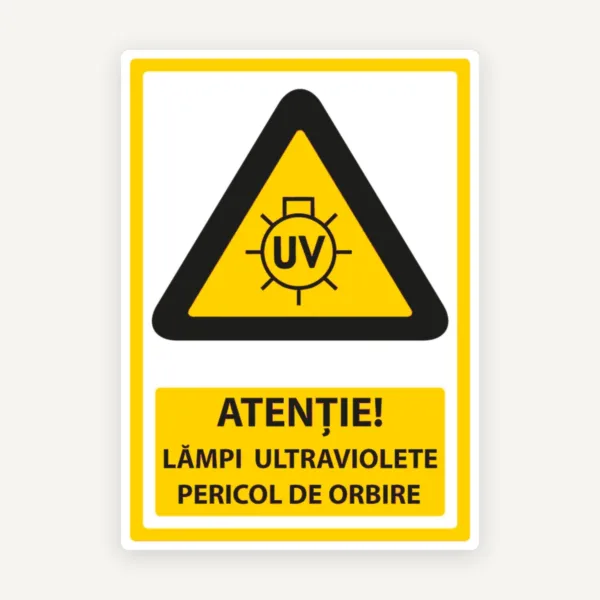 Semn pentru lampi ultraviolete