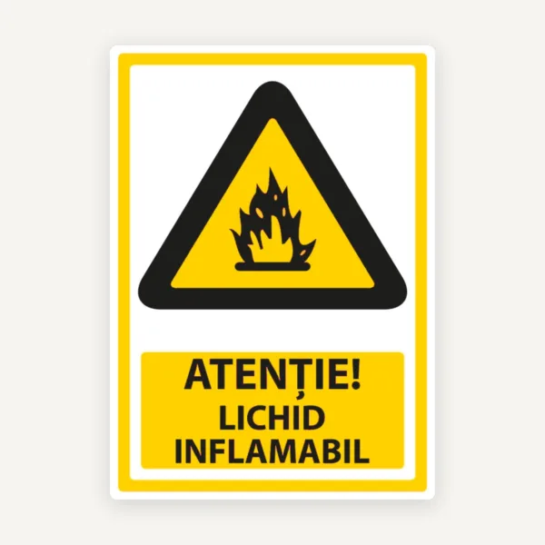 Semn pentru lichid inflamabil