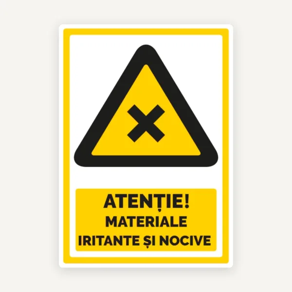 Semn  pentru materiale iritante si nocive
