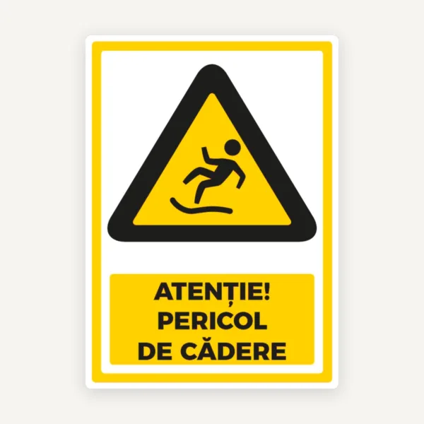 Semn pentru pericol de cadere