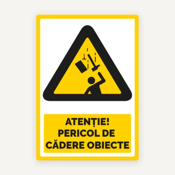 Semn pentru pericol de cadere obiecte