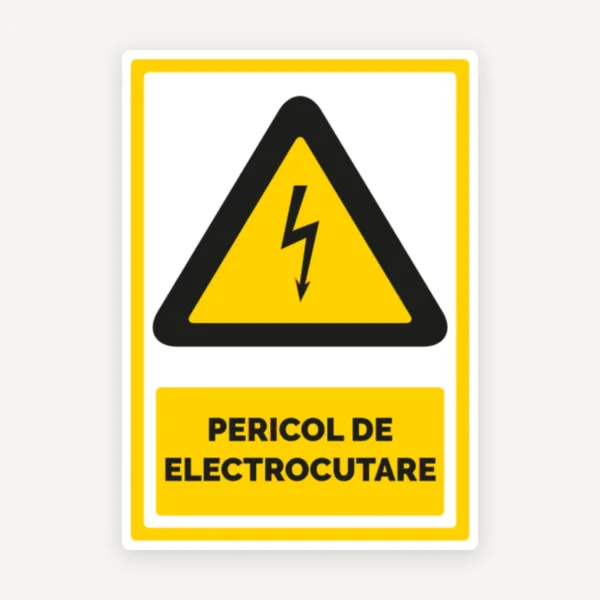 Semn pentru pericol de electrocutare