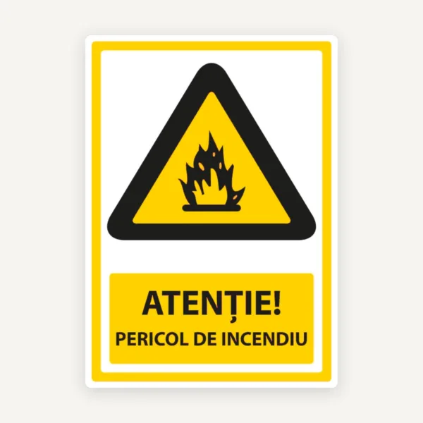 Semn pentru pericol de incendiu