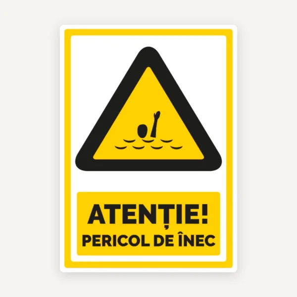 Semn pentru pericol de inec
